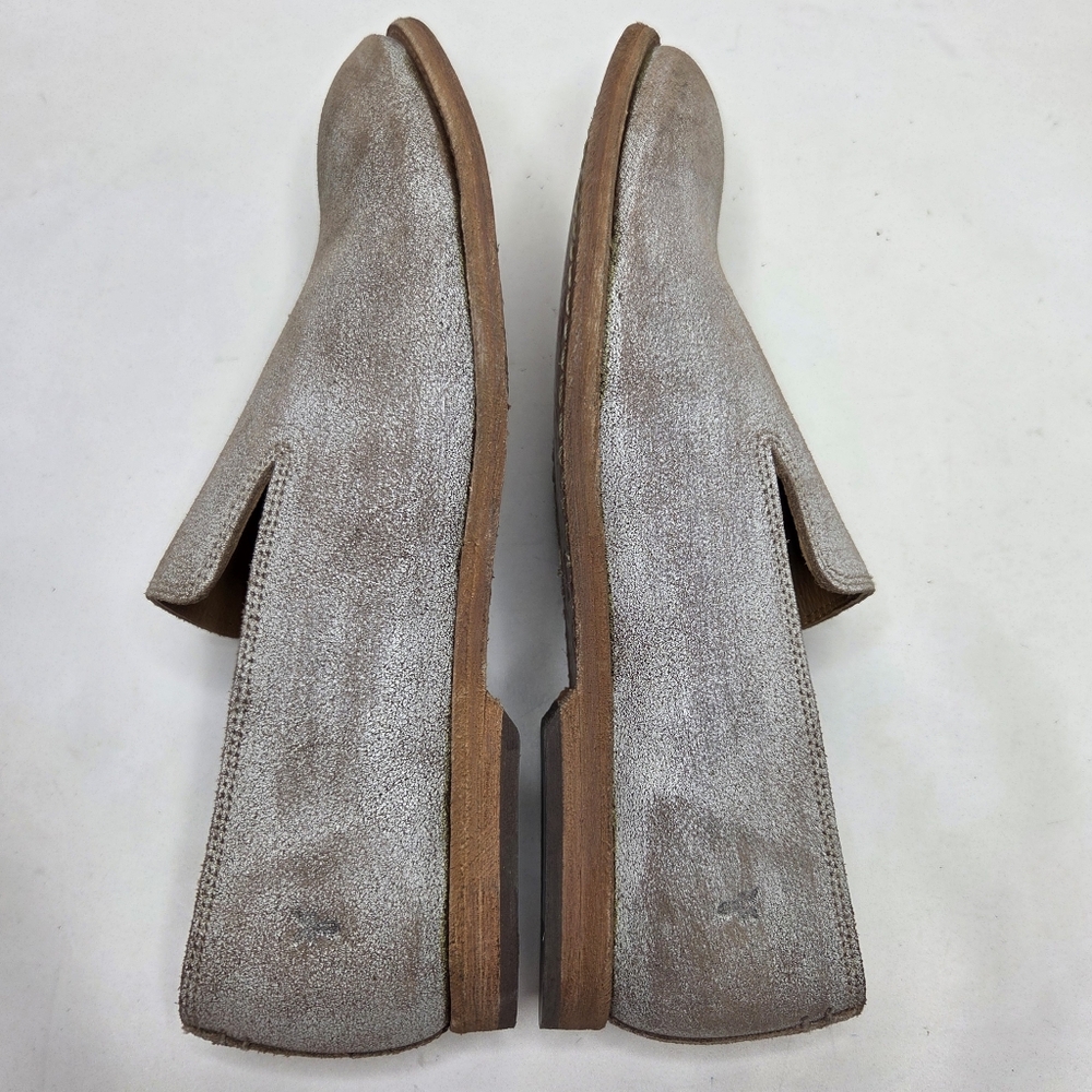 Frye Chris Venetian Slip-On Loafer Shoes Casual NWOB Distressed Mushroom Mens 9D - Picture 7 of 11